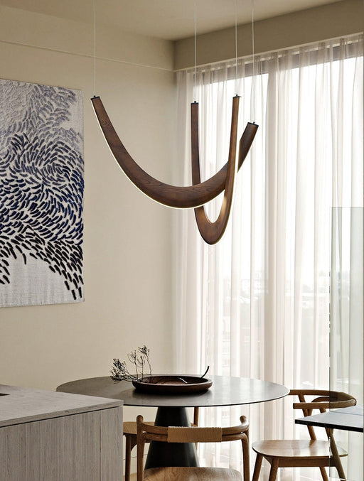 U Wooden Pendant Lamp-DWHOME