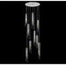 Ulas Modern Crystal Cascade LED Pendant Chandelier.