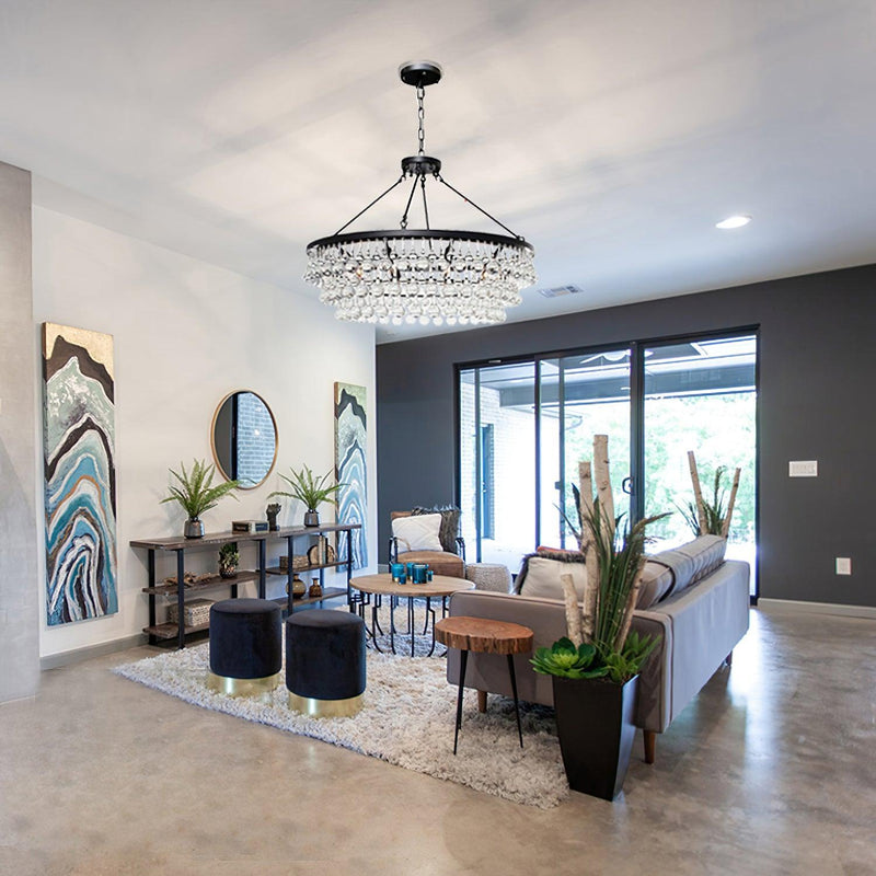 Unique Tiered Crystal Chandelier-DWHOME