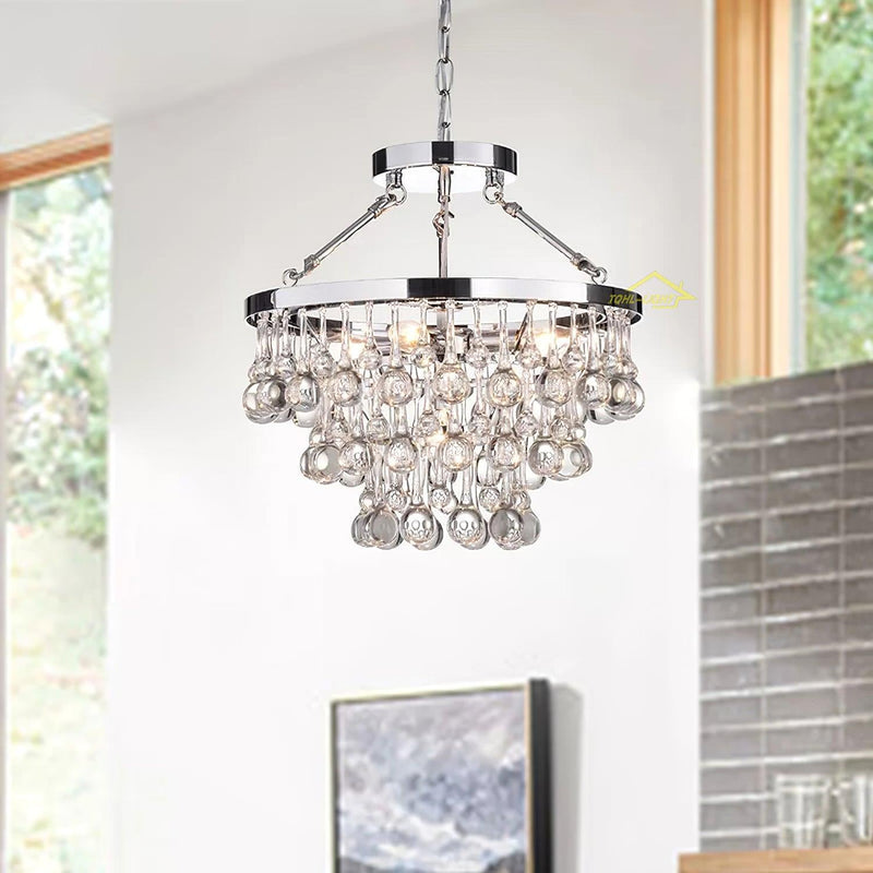 Unique Tiered Crystal Chandelier-DWHOME