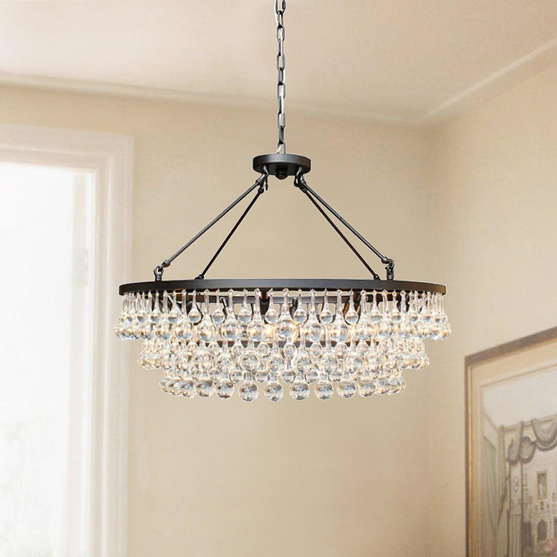 Unique Tiered Crystal Chandelier-DWHOME