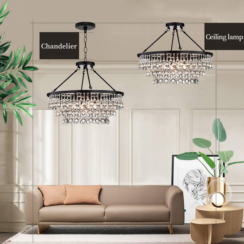 Unique Tiered Crystal Chandelier-DWHOME