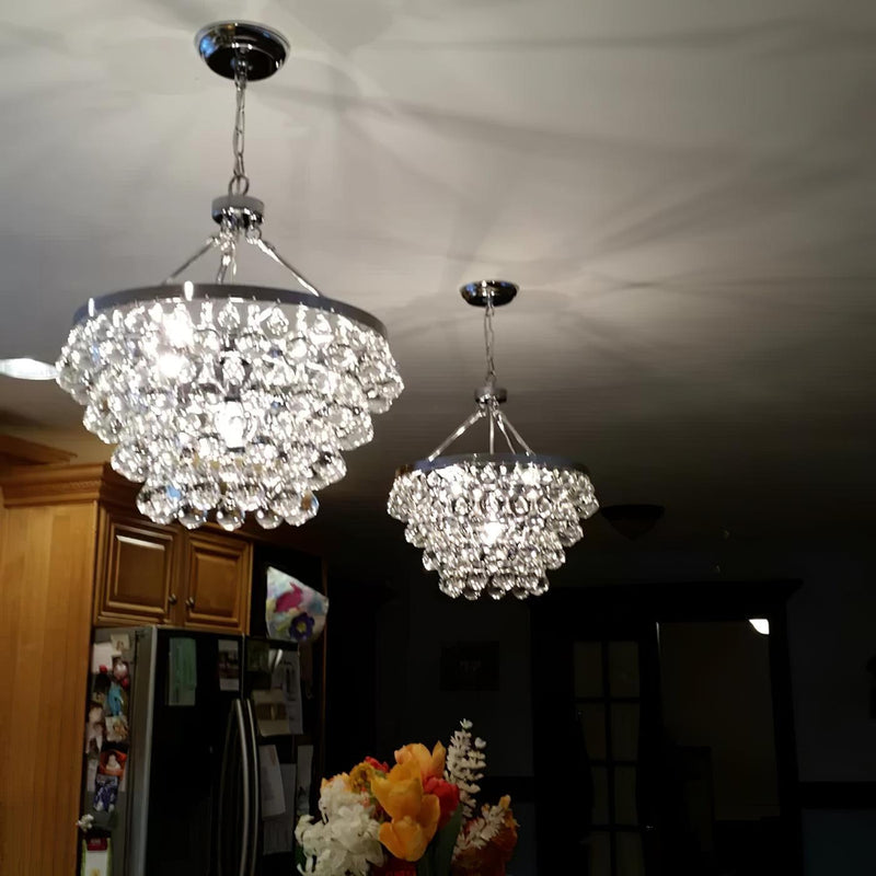 Unique Tiered Crystal Chandelier-DWHOME