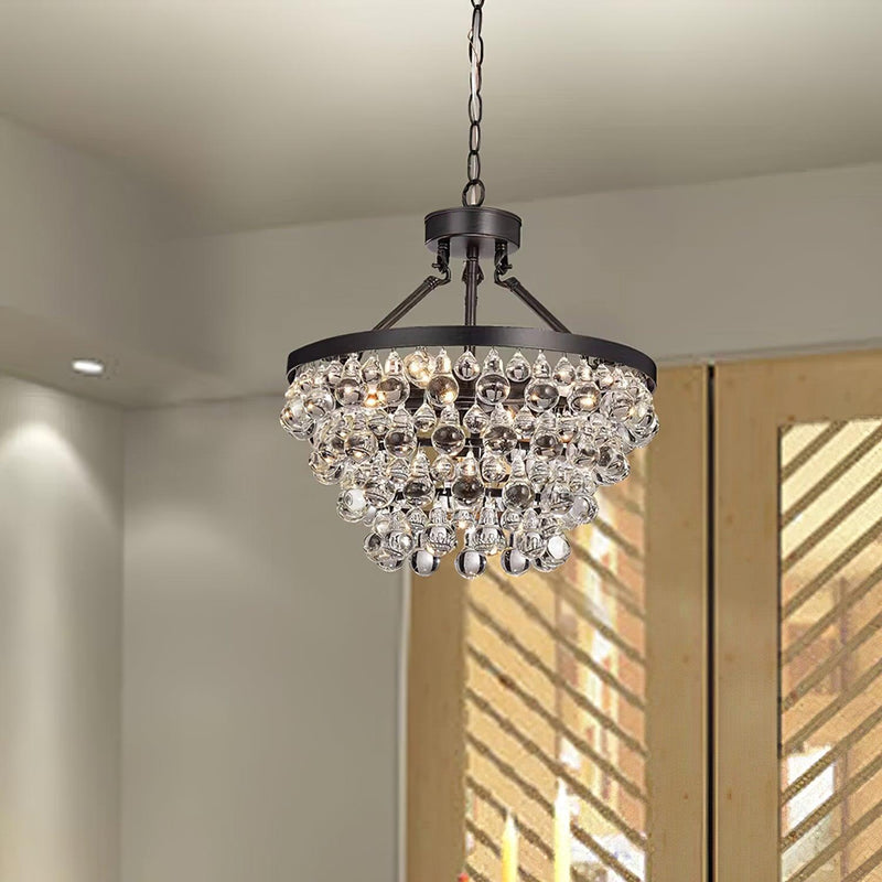 Unique Tiered Crystal Chandelier-DWHOME