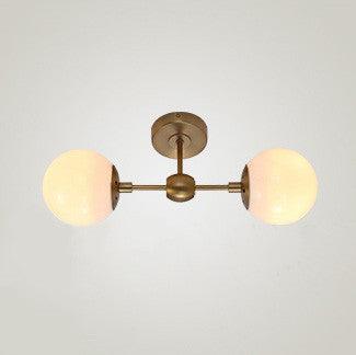 Ritz Duo Brass Fitting Milky White Glass Shade Wall Light.