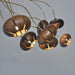 Wooden Petal Round Cluster Pendant Light.