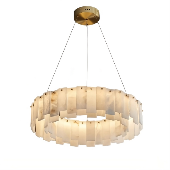 Moonshade Natural Marble Chandelier.