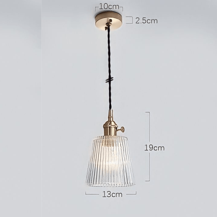 Japanese Style Glass Straw Hat Pendant Light.