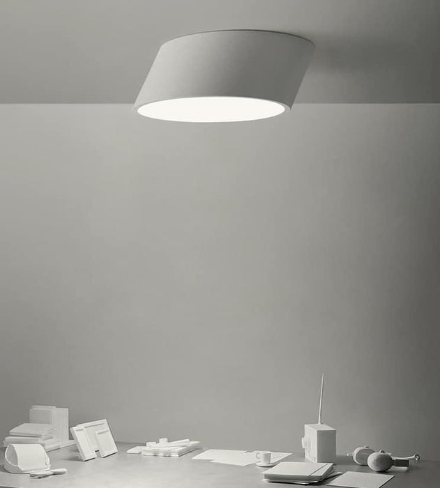 VILHELMINA Inclined Elliptical Ceiling Light.