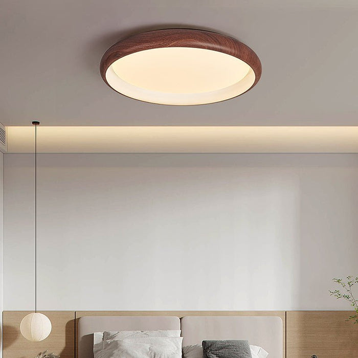 Valencia Walnut Ceiling Light-DWHOME