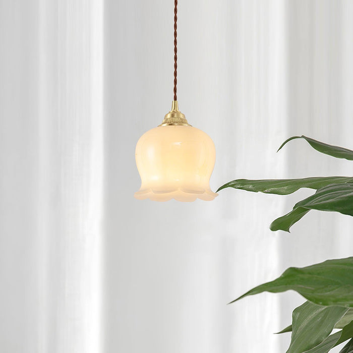 Valley flower Pendant Swag Lamp.