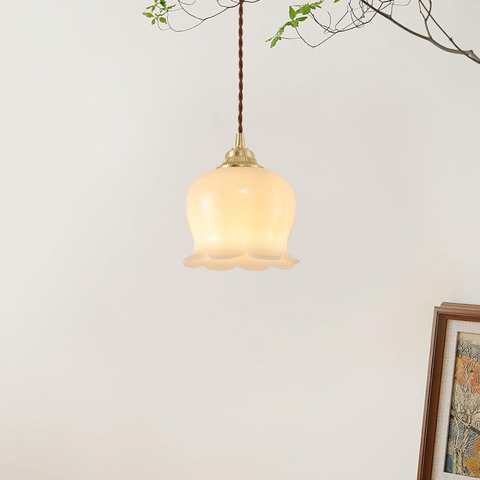 Valley flower Pendant Swag Lamp.