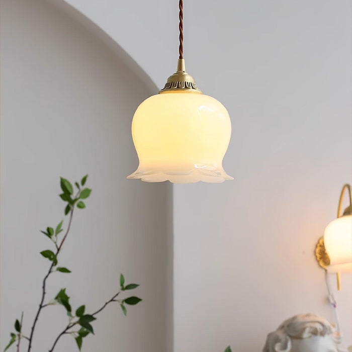 "Pendentif lampe fleur de vallée-DWHOME"
