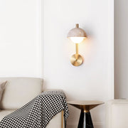 Vellum Travertine Wall Lamp-DWHOME