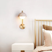 Vellum Travertine Wall Lamp-DWHOME