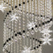 Vena Spiral Raindrop Crystal Chandelier for Staircase.