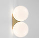 Verner Classic Globe Frosted Glass Wall Lamp.