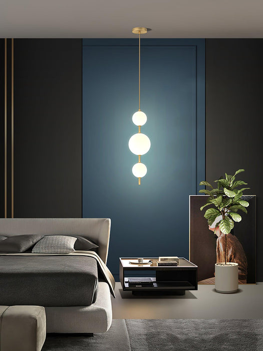 Vertical Globe Pendant Lamp.