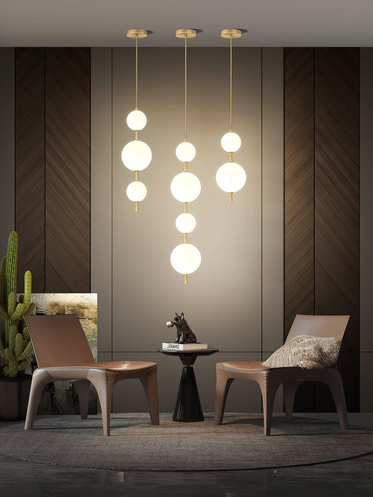 Vertical Globe Pendant Lamp.