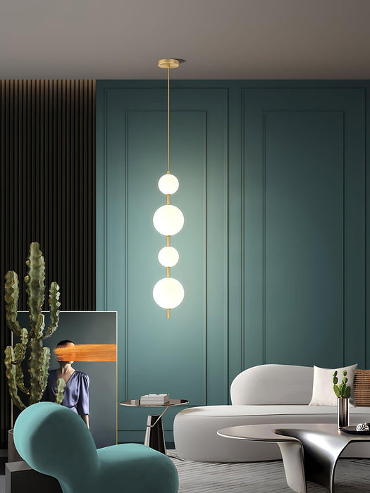 Vertical Globe Pendant Lamp.