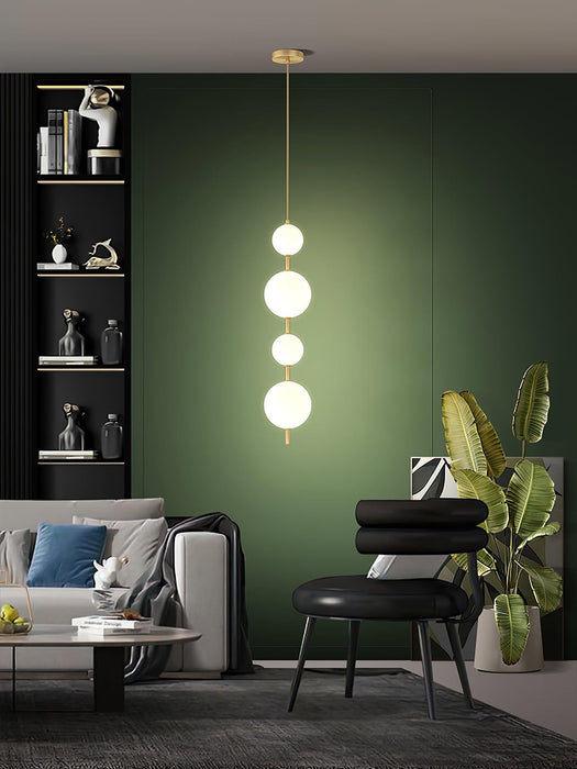 Vertical Globe Pendant Lamp.