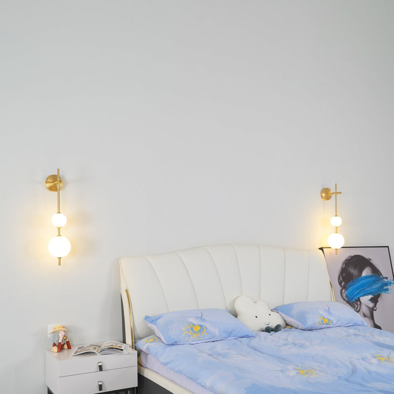 Vertical Globe Wall Lamp-DWHOME