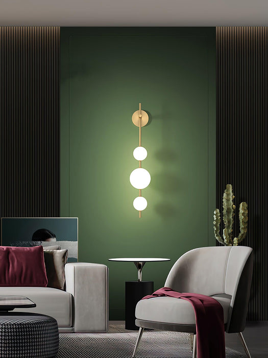 Vertical Globe Plug-in Wall Lamp-DWHOME