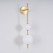 Vertical Globe Plug-in Wall Lamp-DWHOME