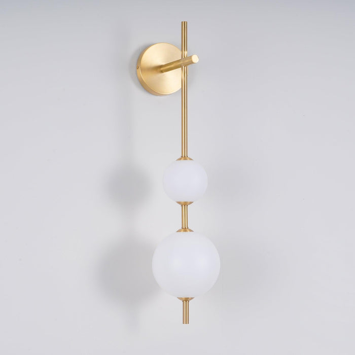 Vertical Globe Plug-in Wall Lamp-DWHOME