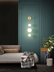 Vertical Globe Plug-in Wall Lamp-DWHOME