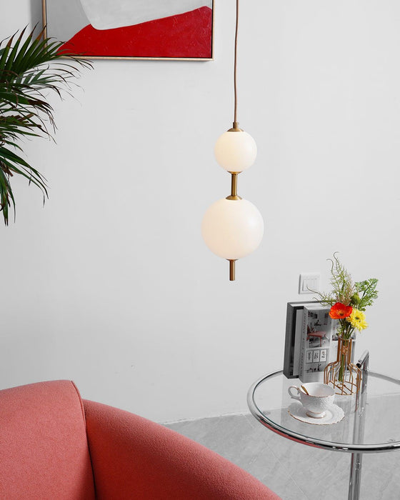 Vertical Globe Pendant Lamp.