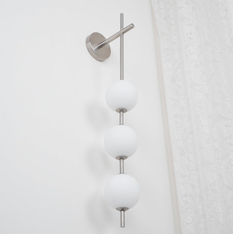 Vertical Globe Plug-in Wall Lamp-DWHOME
