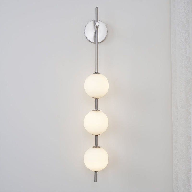 Vertical Globe Plug-in Wall Lamp-DWHOME