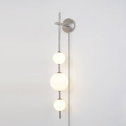 Vertical Globe Plug-in Wall Lamp-DWHOME