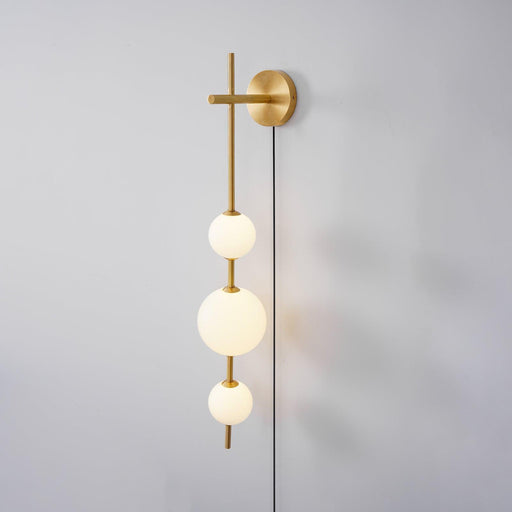 Vertical Globe Plug-in Wall Lamp - DWHOME