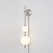 Vertical Globe Plug-in Wall Lamp-DWHOME