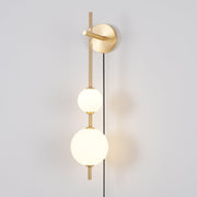 Vertical Globe Plug-in Wall Lamp-DWHOME
