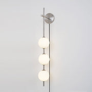 Vertical Globe Plug-in Wall Lamp-DWHOME