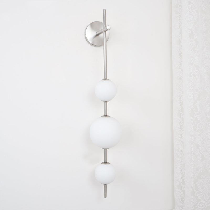 Vertical Globe Plug-in Wall Lamp-DWHOME