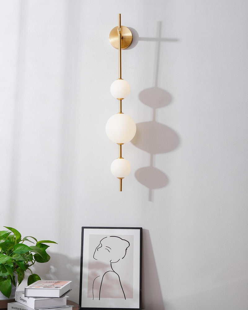 Vertical Globe Wall Lamp-DWHOME