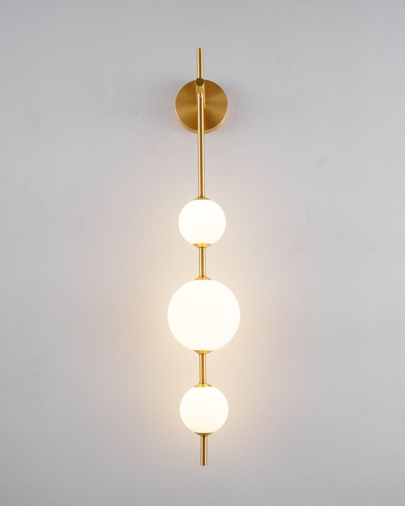 Vertical Globe Plug-in Wall Lamp-DWHOME