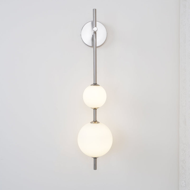 Vertical Globe Plug-in Wall Lamp-DWHOME