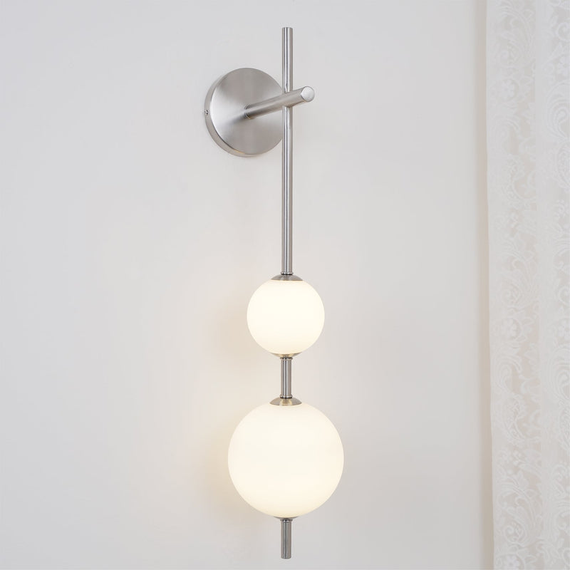 Vertical Globe Plug-in Wall Lamp-DWHOME