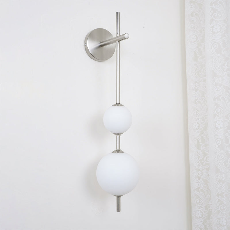 Vertical Globe Plug-in Wall Lamp-DWHOME