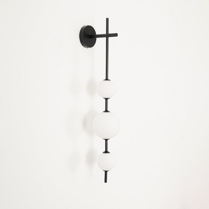 Vertical Globe Plug-in Wall Lamp-DWHOME