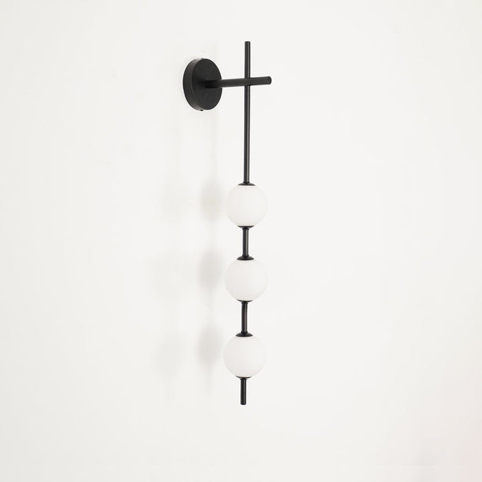 Vertical Globe Plug-in Wall Lamp-DWHOME