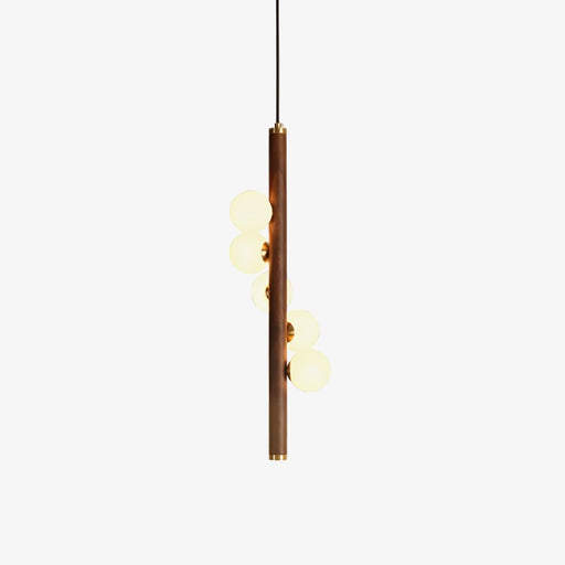 Vertical Orb Timber Pendant Lamp.