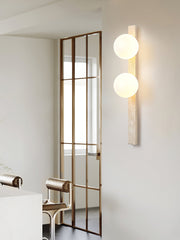 Vertical Travertine Wall Sconce-DWHOME