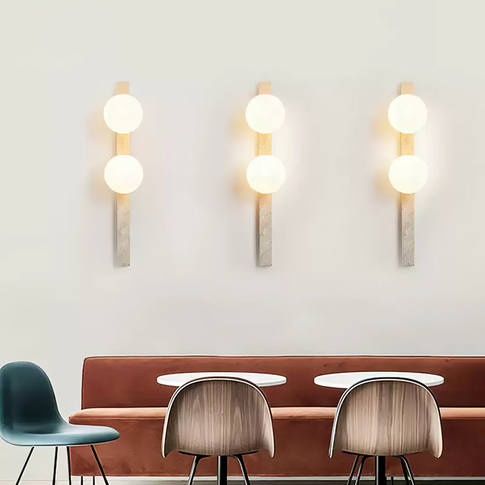 Vertical Travertine Wall Sconce-DWHOME
