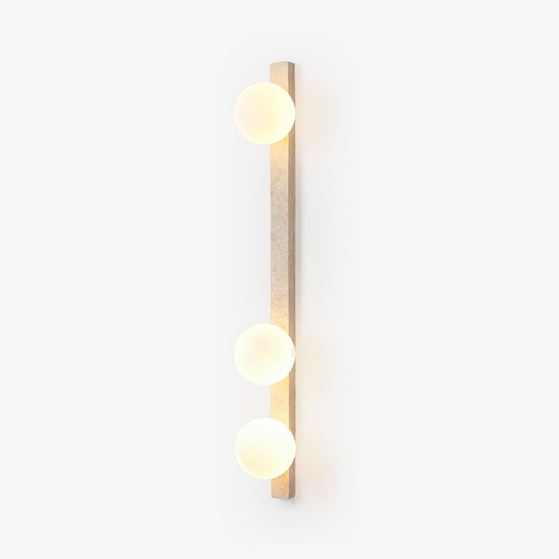Vertical Travertine Wall Sconce-DWHOME